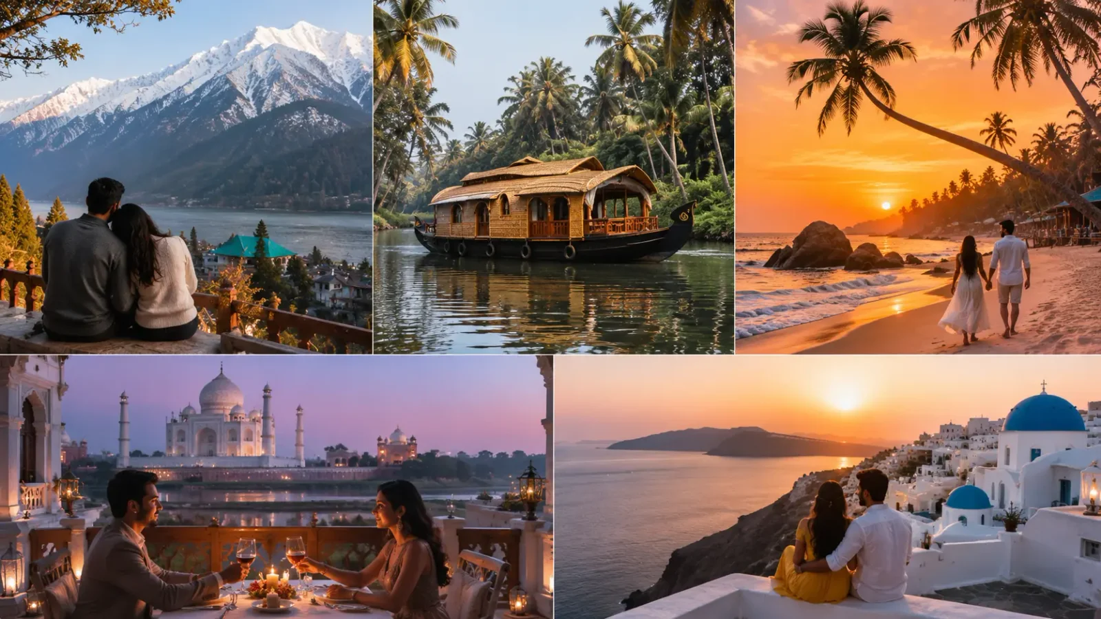 Honeymoon Places in India for a Romantic Trip - Top Honeymoon Destinations