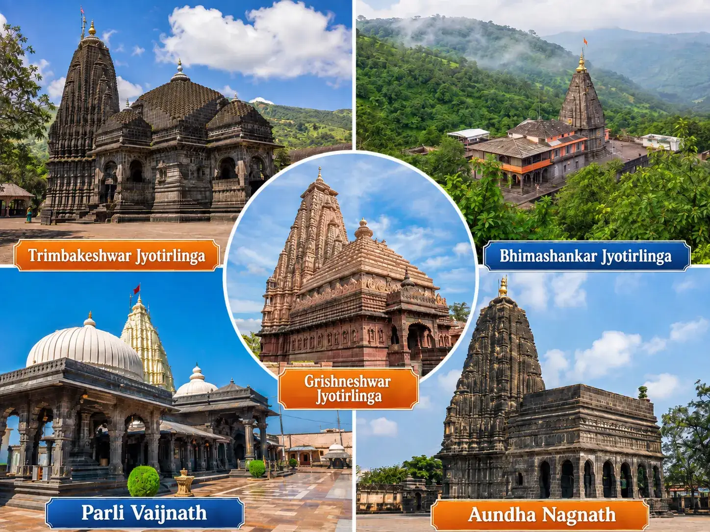 5 Jyotirlingas of Maharashtra - Jyotirlingas Names, Places, Locations & Timings